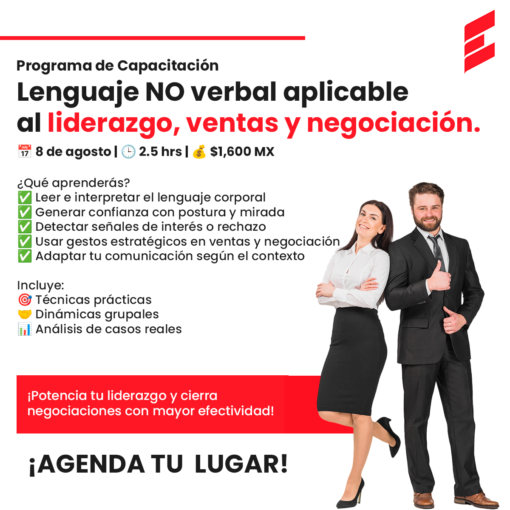 Curso Presencial Lenguaje NO Verbal Aplicable al Liderzgo, Ventas y Negociación.